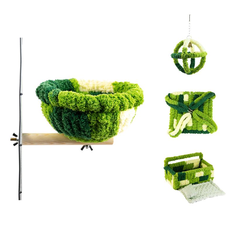 

Коврик для птичьего гнезда, поворотное кольцо, платформа, гнездо, домик-кровать для птицы, попугая, волнистого попугайчика, попугая, кореллы Conure