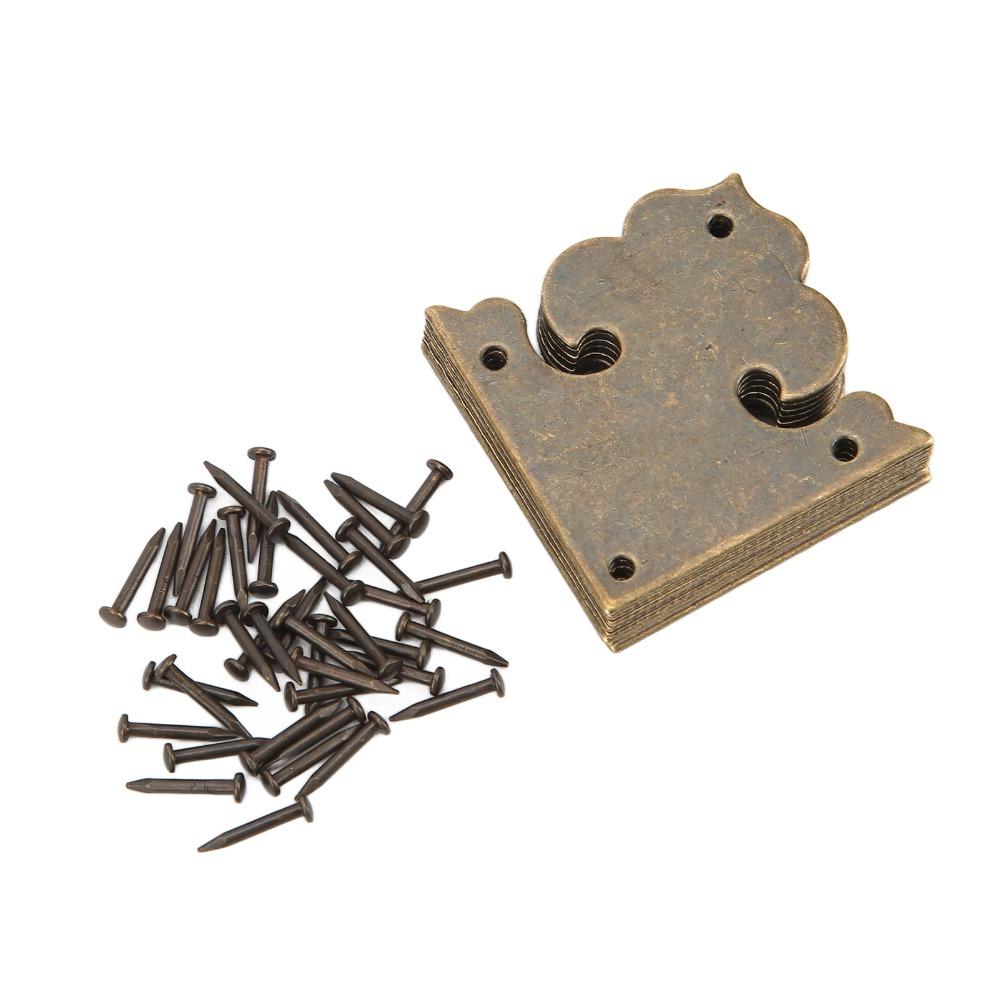 10PCS One Sided Antique Decorative Box Corner Corner Protectors