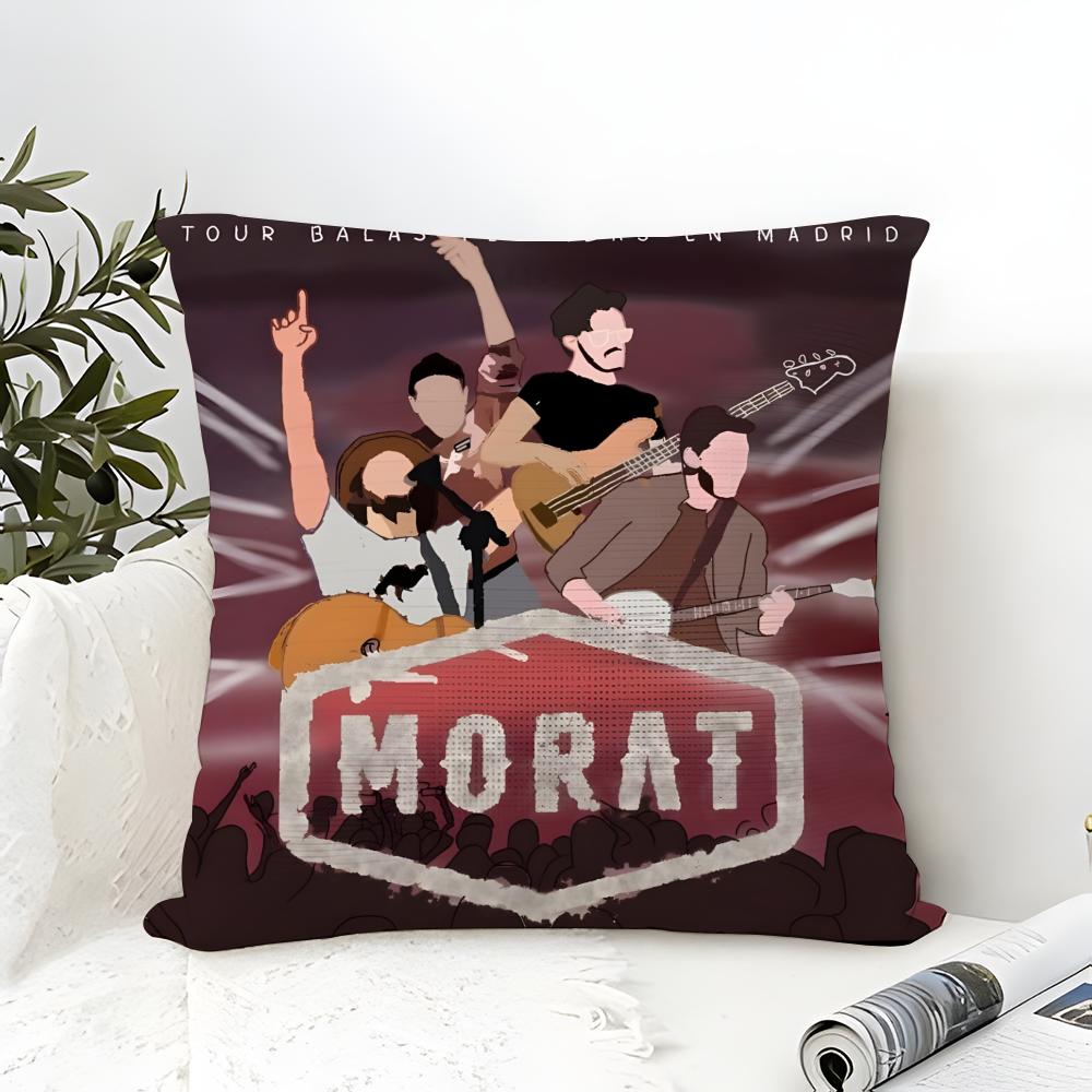 Rock Music M-Morat Band 4 Pillow Case Linen Pillow Case Sofa Home Decor Cushion Cover Cushion Cove