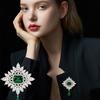Senior Brooches Flower Leaf Brooch Pins for Women Suit Pendant  Fashion Brooches Jewelry