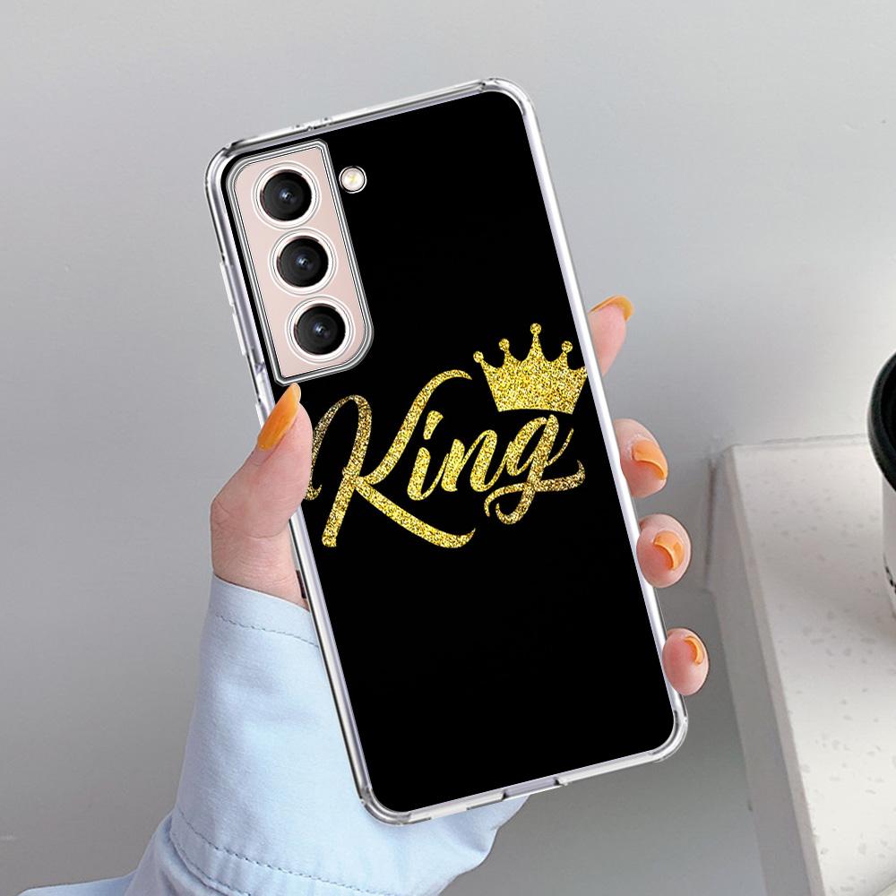 Cute Mom Queen Princess Case For Samsung Galaxy S22 S20 FE S21 Plus S10 S9 Note 20 9 10 Lite Transparent Soft Phone Cover
