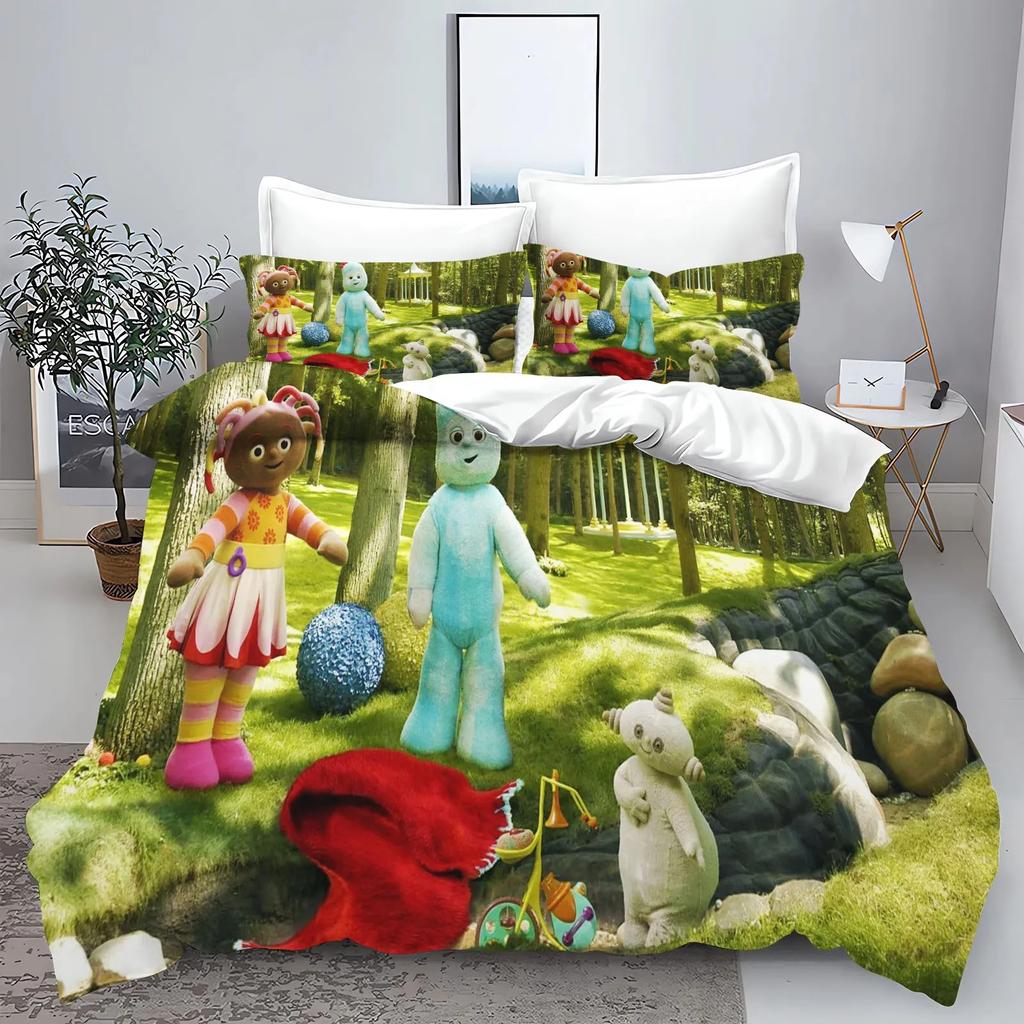 Garten Baby Bedrucktes Bettwäscheset Bettbezug Queen Baumwolle Niedlich Bedruckt Cartoon Steppdeckenbezug 100% Polyester Anime