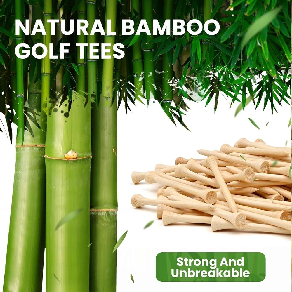 100/50 Count Golf Tees Bamboo Tee Golf Balls Holder 4 Sizes Available Stronger Than Wood Tees Drop Ship 42mm 54mm 70mm 83mm