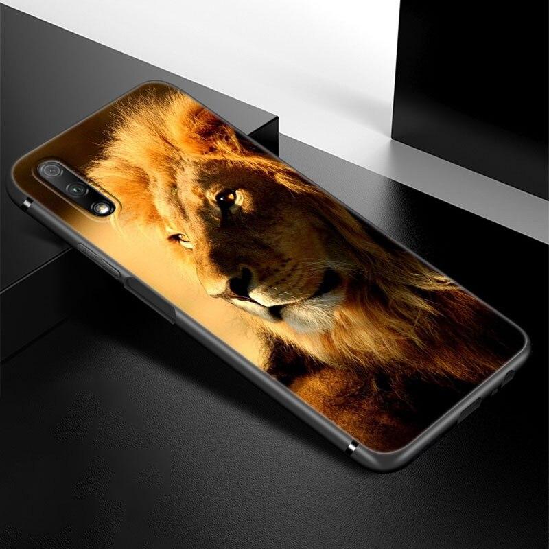 Husă Telefon Animal Leu Tigru Pentru Huawei Honor 7A 8A 9X 20 Pro 8 10X Lite 9A 8C 9C 20E 7S 8S 20S 8X 10i 20i 30i Husă Moale Neagră