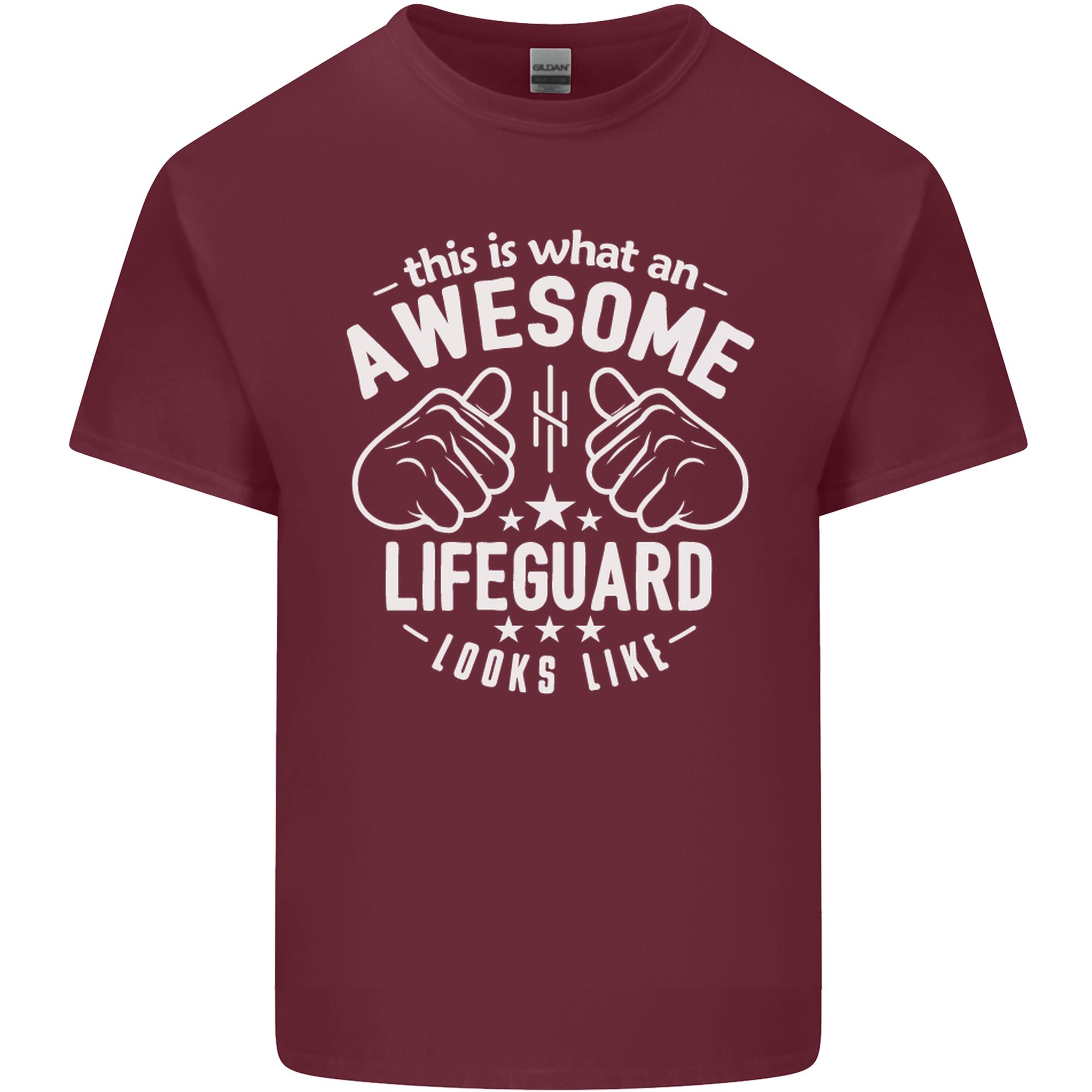 An Awesome Lifeguard Looks Like Unisexs Light Cotton TShirt S