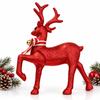 Christmas Red Glitter Reindeer Deer Figurine Christmas Decoration 29