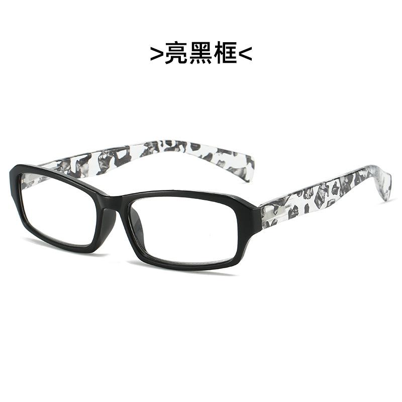 

1/5 шт. Очки для чтения с пружинными дужками, с пятицветной печатью, линзы высокой четкости, квадратная оправа с цветочным узором, для людей среднего и пожилого возраста 3.5 чёрный