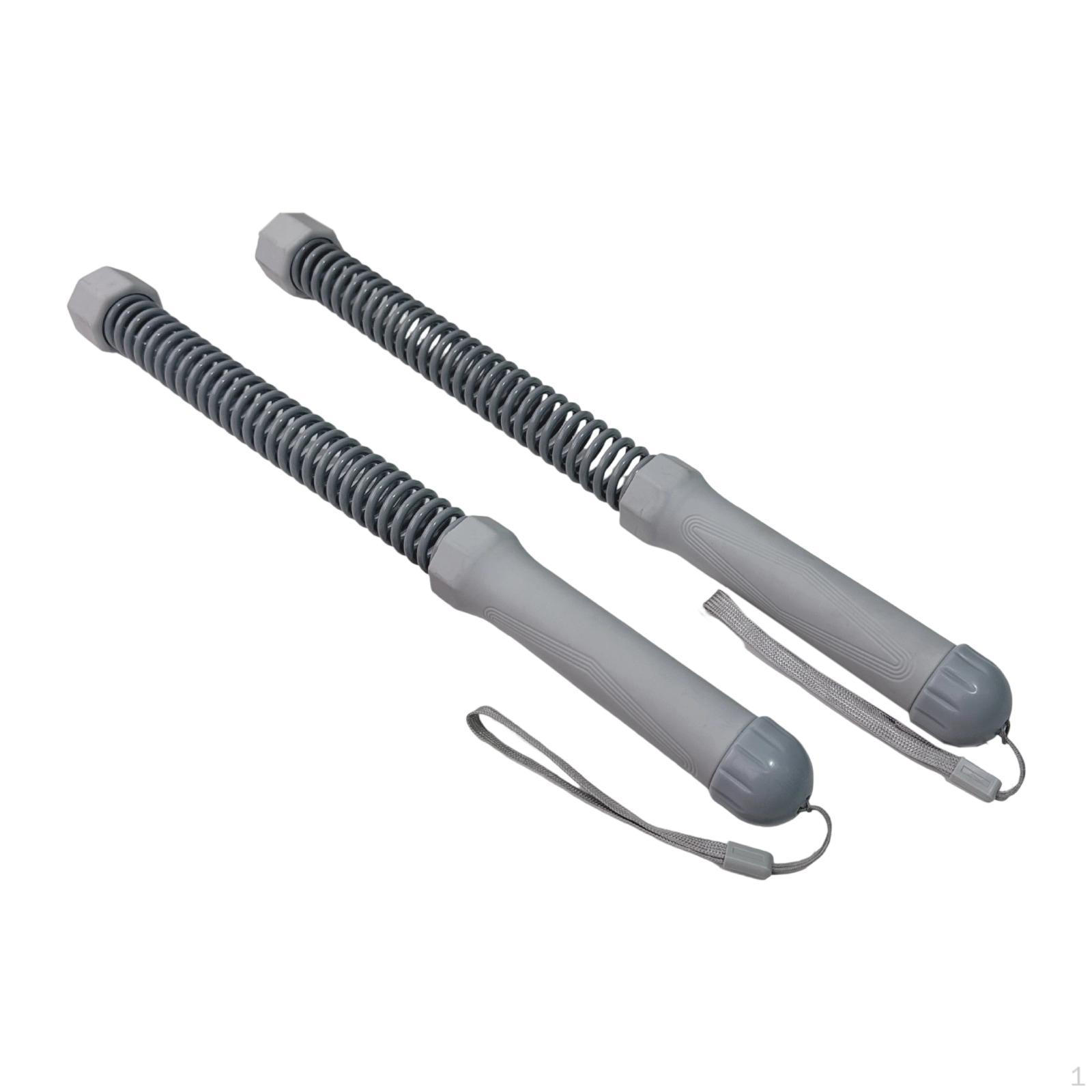 

2x Бесканатные боевые канаты Практичные для домашних тренировок на силу, офиса серый