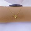 High-End Light Luxury Gold-Plated Titanium Steel Heart Necklace for Women