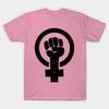 T Shirt Women Feminist Raised Fist Distressed Harajuku Print Kawaii Tshirt Summer Short Sleeve Female T-Shirt Top Tee