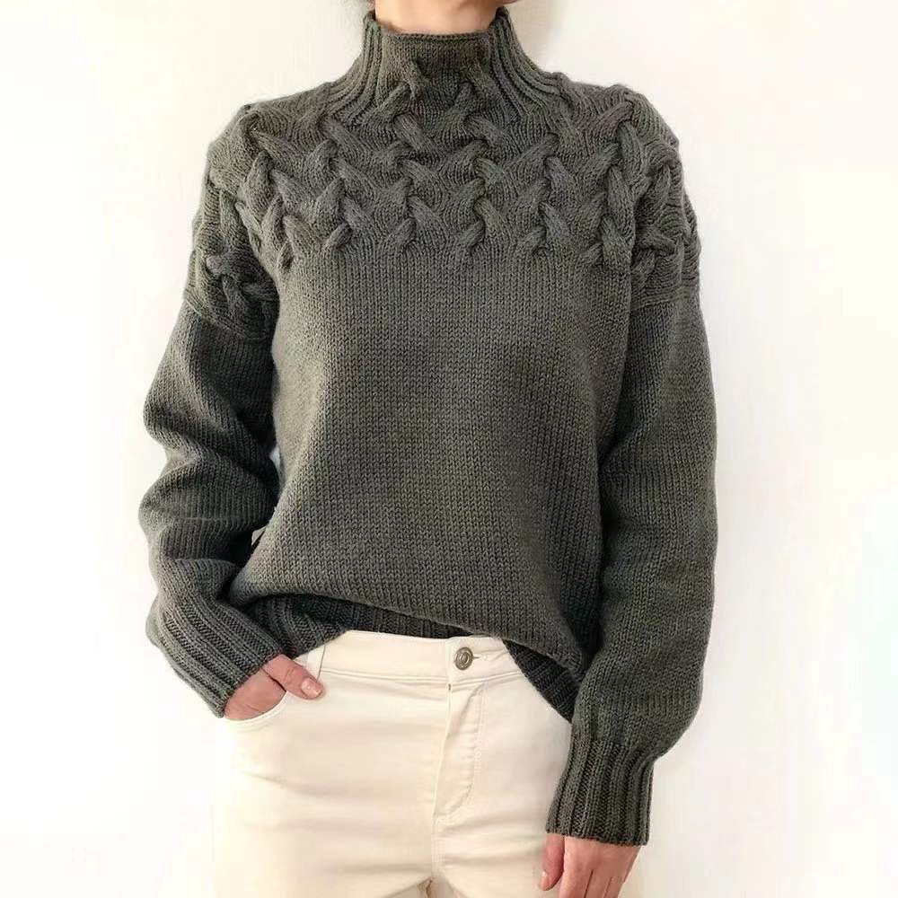 2026 Autumn Winter Women Turtleneck Sweaters Solid Color Knitted Tops Casual Pullovers Female Chic Jumpers Long Sleeve Knitwear