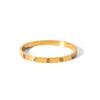 New Waterproof Cubic Zirconia Bangles Stainless Steel Bracelets Tarnish Free  Jewelry for Women Factory Wholesales Customize