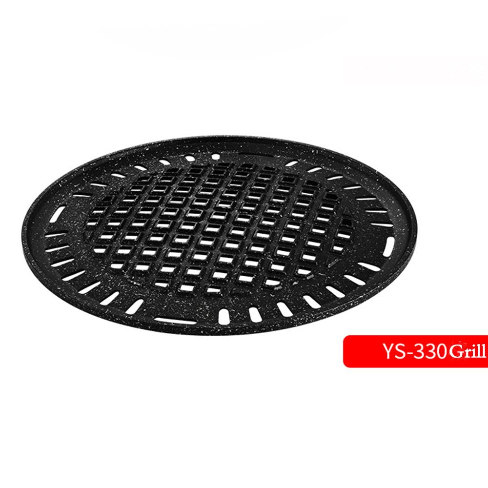 

Professional Beehive Texture BBQ Grill Plate Circular Carbon Steel Sizzling Meat Tray Non-Stick Surface for Charcoal Barbecue