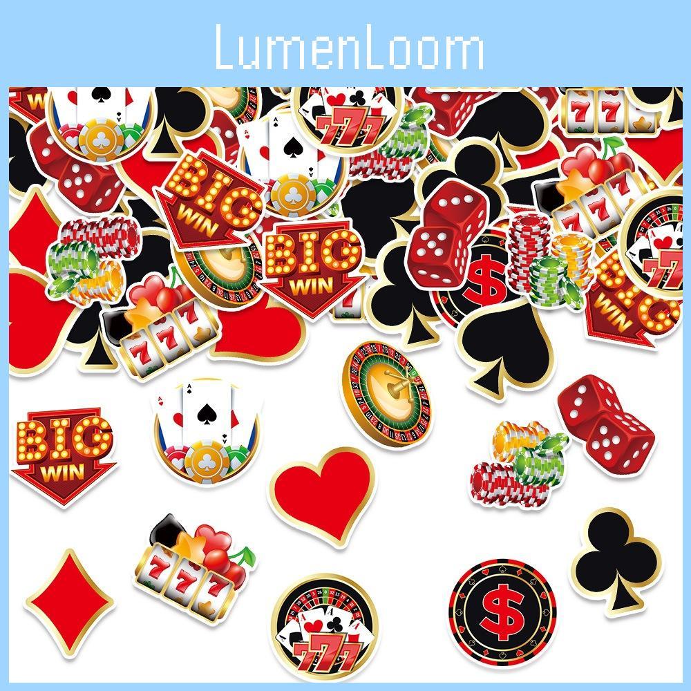 Casino Scatter Card Confetti For Birthday Party Table Decor Atmosphere Festive