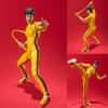 14cm Yellow Jumpsuit Kung Fu Bruce Lee Action Figure Model Toy Statue Desktop Decor Collection Joint Mobility Figure Fan Gifts
