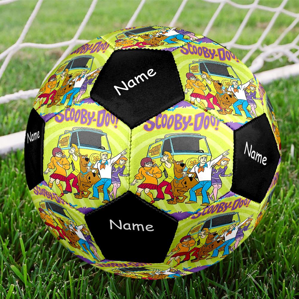 Custom Name Scooby Doo Theme Size 5 Soccer Ball, Suitable for Both Indoor and Outdoor Matches, a Gift Suitable for Everyone.