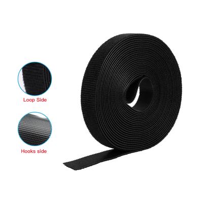 1 Roll Self Adhesive Reusable Cable Tie Nylon Fastener Hook & Loop Strap Cord Ties Organizer 2cm X