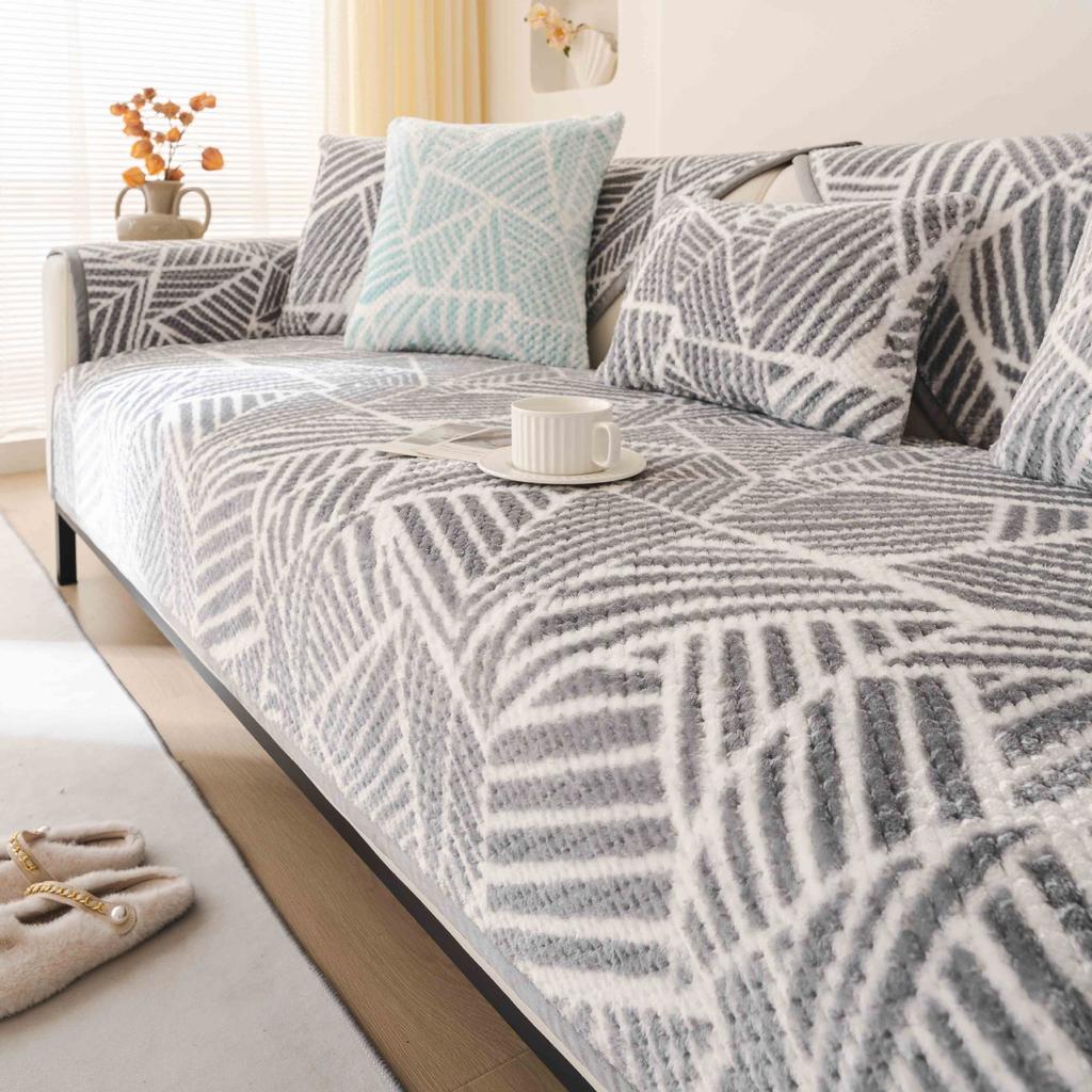 Plush Sofa Cushion Autumn And Winter  New Sofa Cover Thickened Non-Slip Cover Combination Sofa Cushion Cover Towel