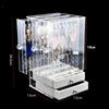 Plastic Jewelry Organizer Dust-proof Earrings Holder Jewelry Storage Drawer Box Necklace Display Stand Jewelry Storage Rack Ring
