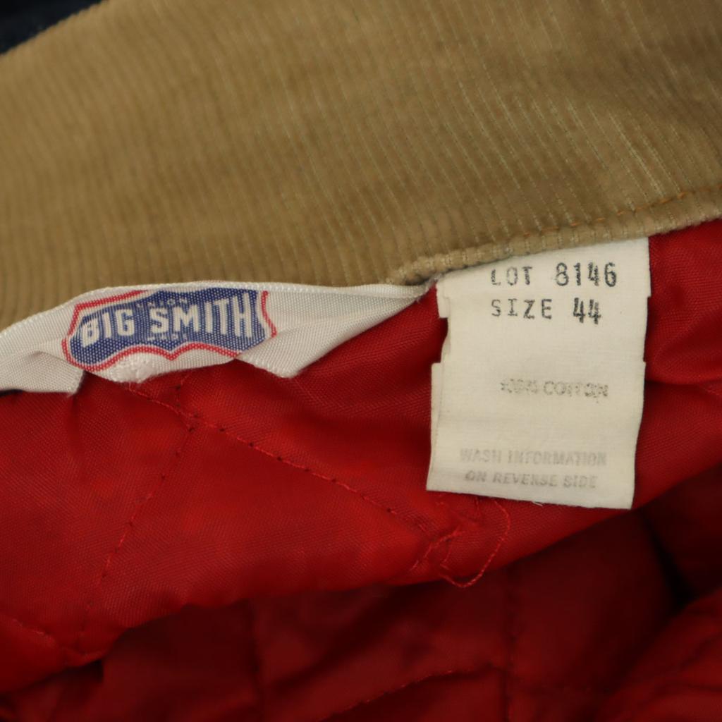 BIG SMITH 60s 70s LOT 8146 Vintage Denim Jacket 44 Quilted Denim Jacket Men's Used