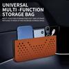 Scratch Resistant Multi-Functional Hanging Bag PU Leather Car Sundries Box  Card Bill Storage