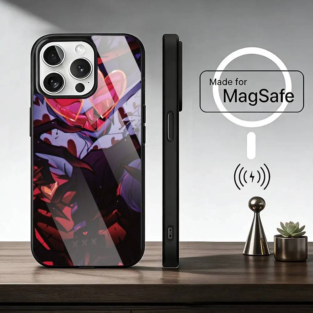 Sir P-Pentious Hazbin Hotel Phone Case For iPhone17,16,15,14,13,12,11 Plus,Pro Magnetic with Magsafe Wireless Charging iPhone13