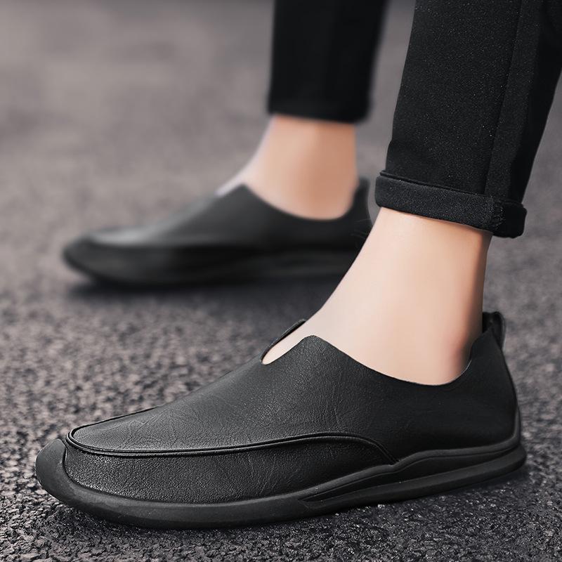 Leather 2026 Men's Formal Shoes Loafers Moccasins Breathable Slip On Lazy Driving Comfortable Soft for Men Plus Size Dress
