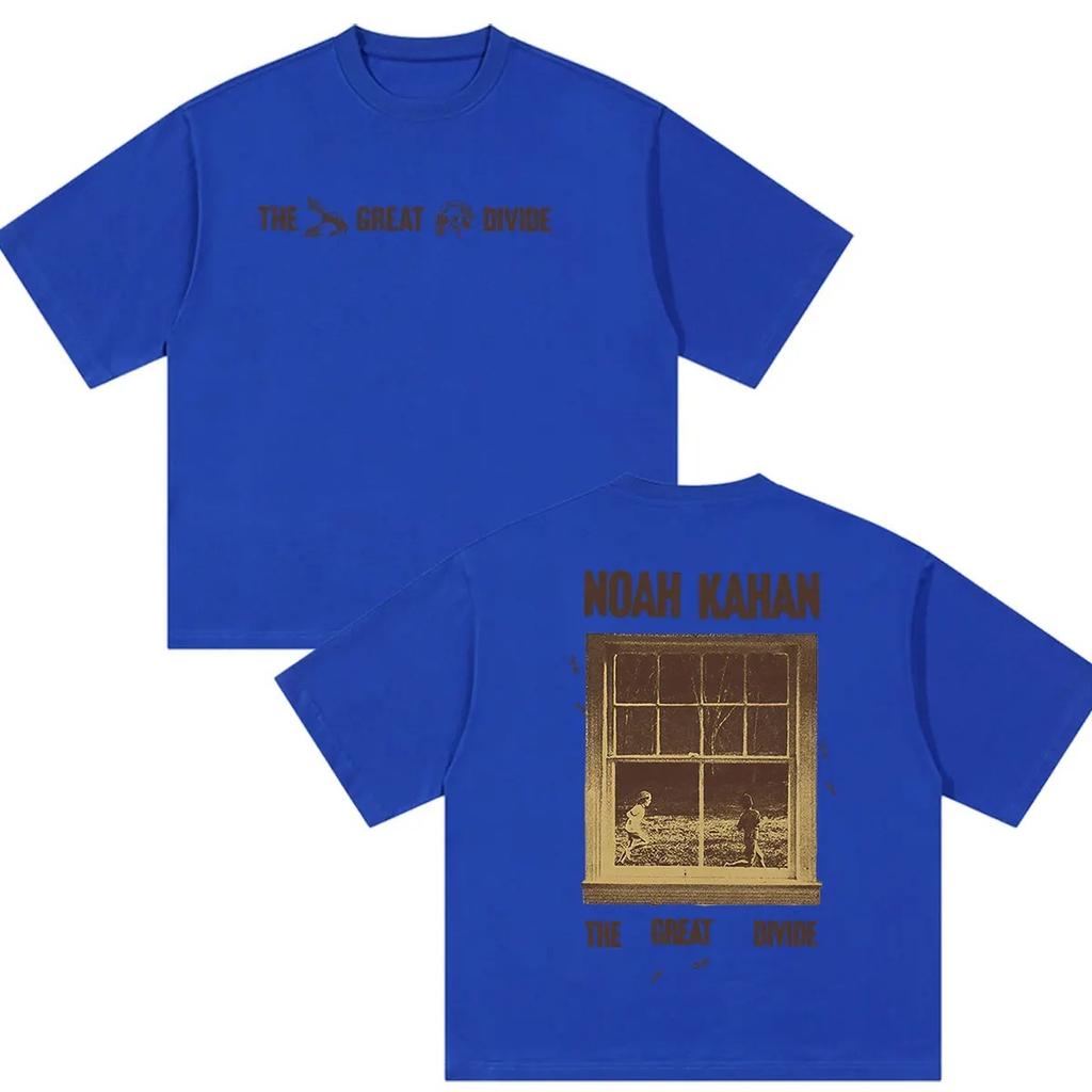 Noah Kahan The Great Divide Tour 2026 Graphic T Shirts Men's Women Harajuku Vintage Hip Hop Oversized Cotton T-shirt Streetwear