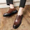 Leather Shoes Men's Leather Autumn Soft Breathable Sole New Shoes Casual Shoes Black Business Dress Men's Shoes