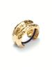 Uworld Irregular Golden Stainless Steel Hammered Double Arch Pony for Women Gold Color Band Daily Jewelry Hair Accessories Gift
