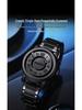 Binbang Men's Black Tech Magnetic Levitation Waterproof Watch - New Concept, Creative Design