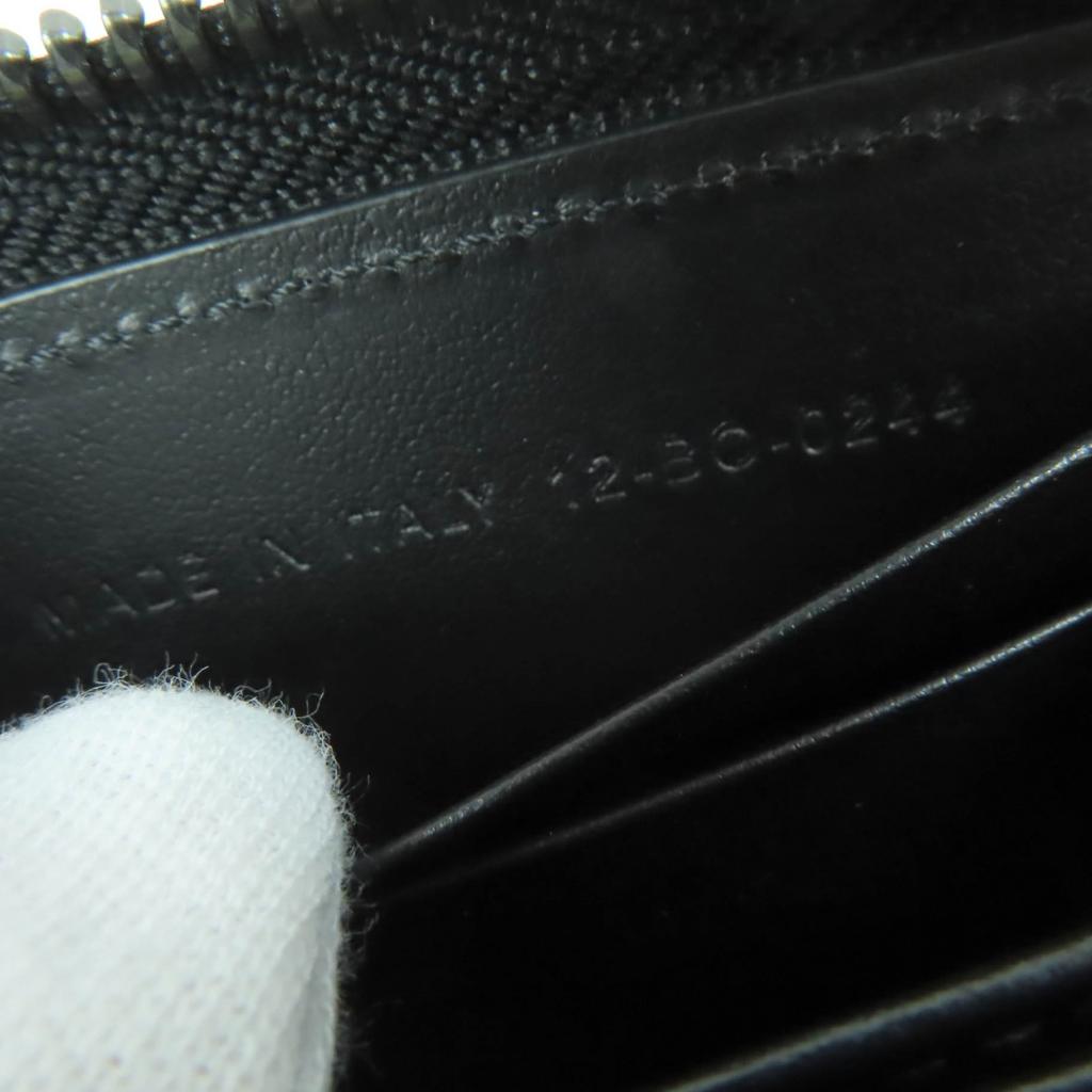 Pristine DIOR Coin case Zip coin case Gravity Leather black leather Women 2ESBC316FLG Used