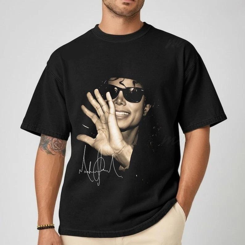 MJ  Movie Michael Jackson TShirt Cotton Yk Popular Fashion Unisexs Clothing and Womens Clothing Summer New T Shirt for Fans