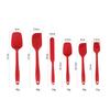 6Pcs Food Grade Silicone Non-Stick Butter Cooking Spatula Set Cooking Pastry Scraper Brush Kitchen Tools Cake Baking Mixing Tool