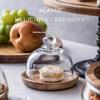 Dustproof Glass Cake Cover Food Grade Lead Free Clear Lid for Baked Goods Fruit Display