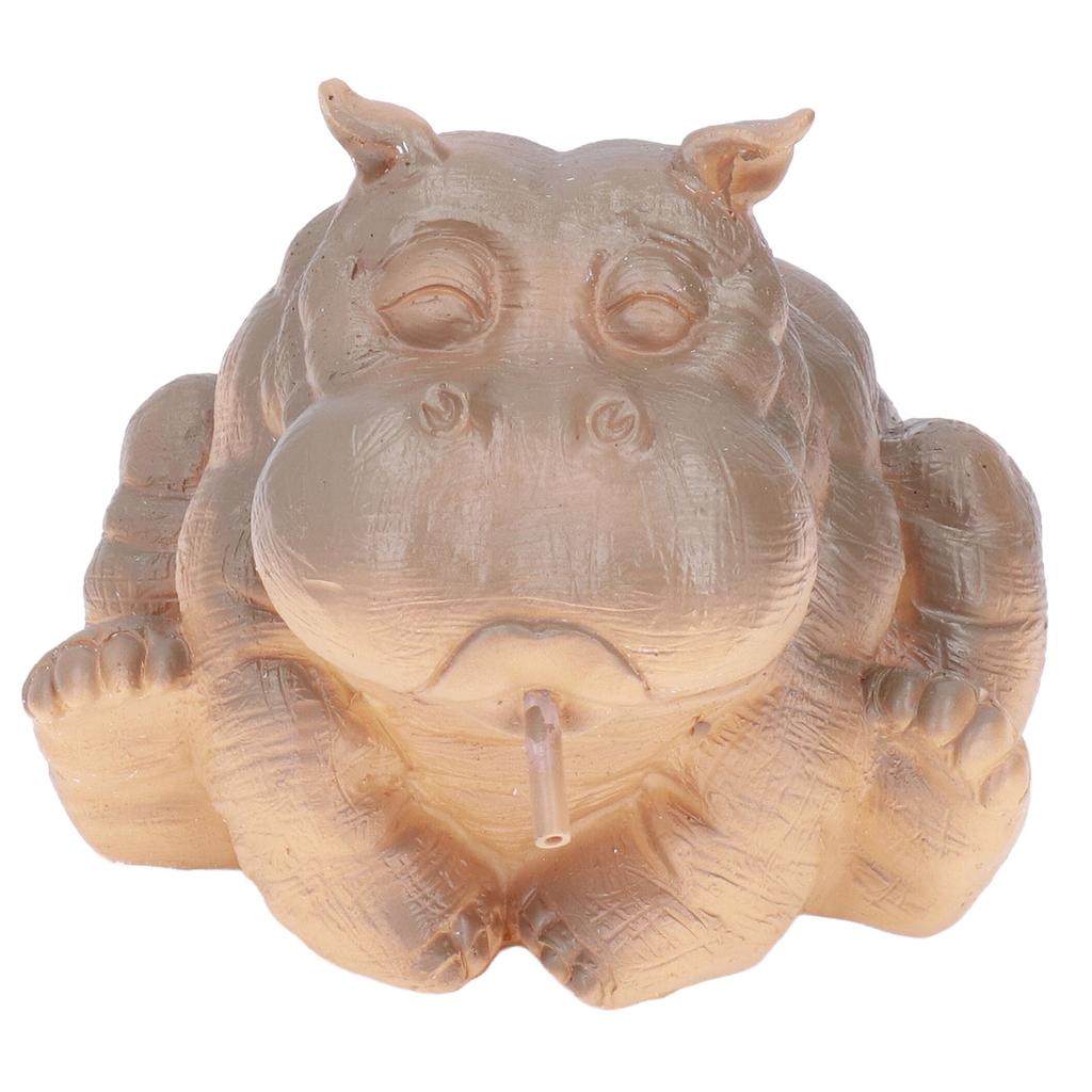 Hippo Decor Hippo Appearance Fine Workmanship Resin Material Small Volume Pond Spitters