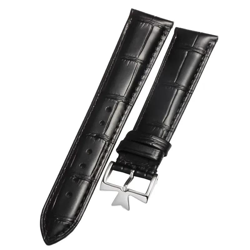 For Vacheron Constantin Male Watch Cowhide Leather Strap VC Inherit Art Master Series Genuine Leather Strap 18mm 19mm 20mm 21mm
