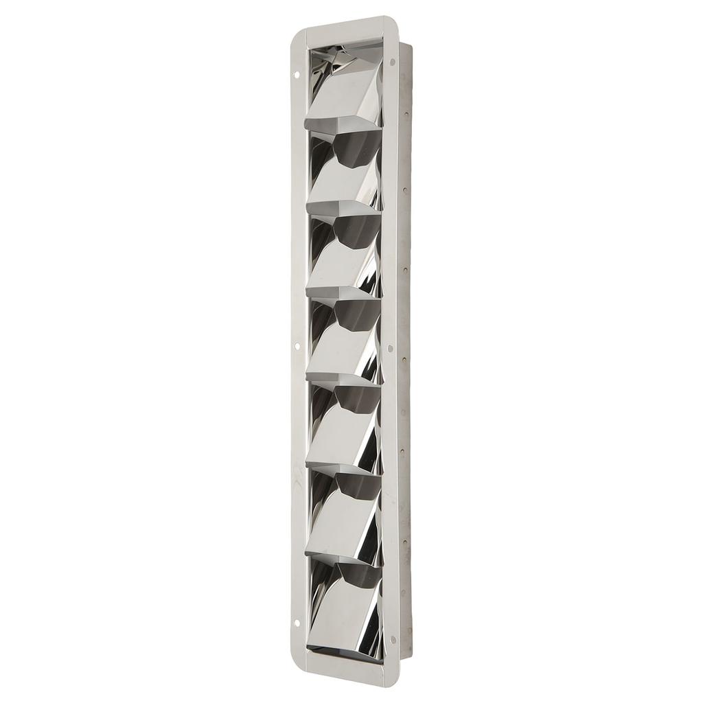 Marine Vent Grill Cover 304 Stainless Steel Louver 7 Slots for Extractors Air Conditioning Units Kitchen Fan