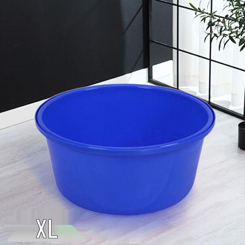 Extra Thick Red Plastic Washbasin - Large Round Household Basin