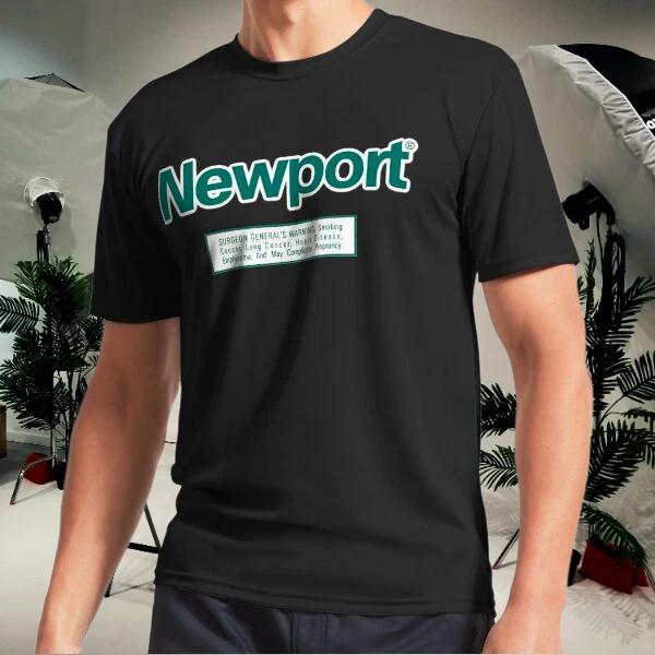 Men s and Women s T-shirts Newport Cigarettes Aesthetic Warning XL