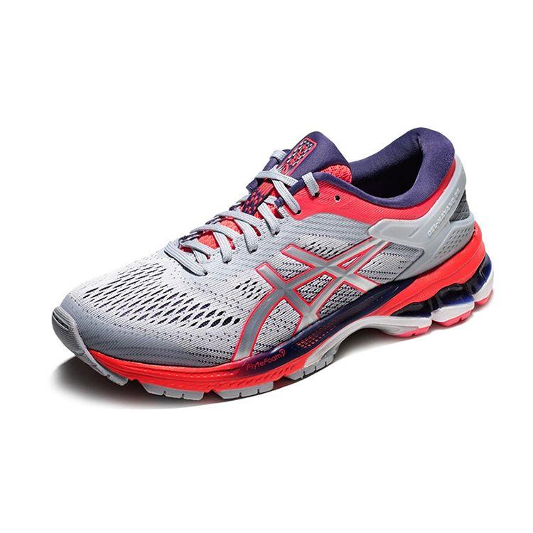 Asics Gel-Kayano 26 Comfortable Low-Top Running Shoes Kids sneaker Gray Silver 1014A066-020