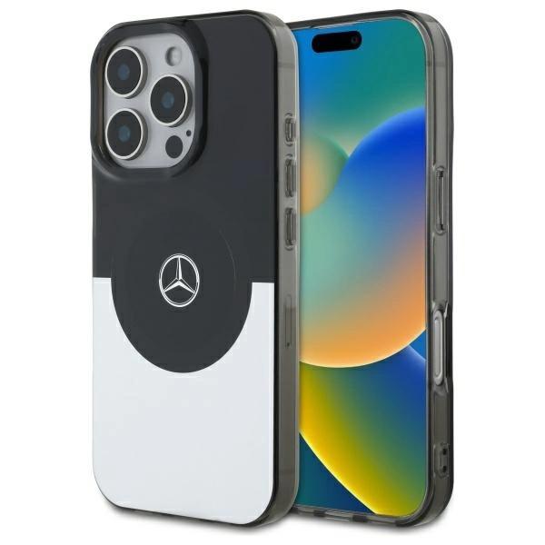 Mercedes Mehmp16X23Hbigk Iphone 16 Pro   Max 6.9 Czarny Srebrny/Black Silver Hardcase Double Layer Bicolor Magsafe