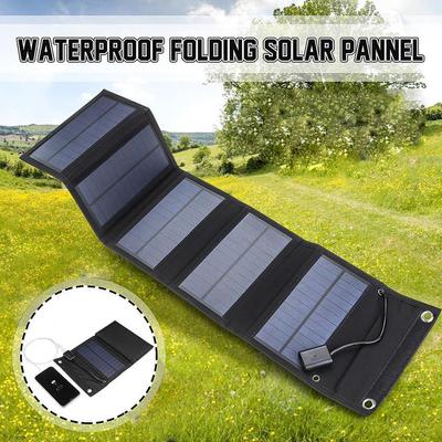 Solární panel 12W solární skládací taška nabíječka Vodotěsná Lehká Efektivní solární články SunPower pro venkovní kempování Turistika PhoneAA