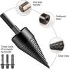 4PCS Firewood Log Splitter Drill Bit, Removable Cones Kindling Wood Splitting Log Bits,Household Electric drill-42mm NIUNIU