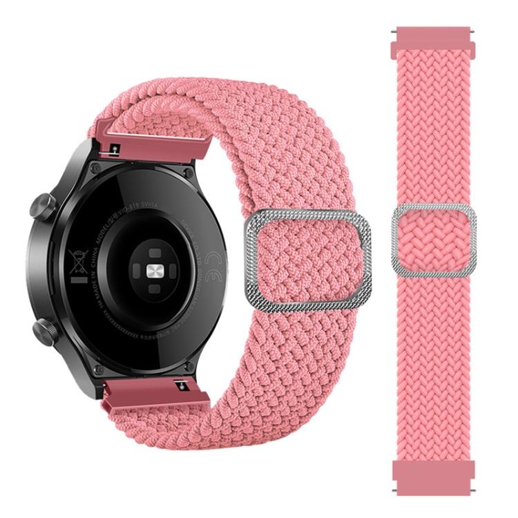 

Регулируемый нейлоновый плетеный эластичный ремешок для Samsung Galaxy Watch 3 45 мм(красный) For Samsung Galaxy Watch 3 45mm розовый