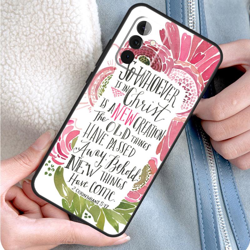 Bible Qutoes Verse Belief God Jesus Phone Case For Samsung Galaxy A55 A35 A25 A15 A51 A71 A12 A32 A52 A13 A33 A53 A14 A34 A54