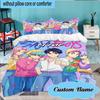 Custom Name 3PCS Fantasy Night Trio K-Pop Bedding Set Including 1pc Duvet Cover And 2pcs Pillowcases for Bedroom, Dormitory Gift Home Decor
