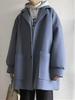 Men's Trendy Mid-Length Wool Coat - Loose Fit, High-End Single-Breasted for Autumn & Winter