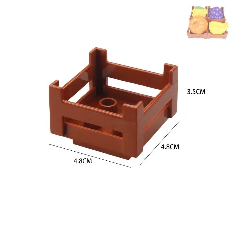 Große Bausteine Outdoor Wald Pflanzen Serie Blume Gras Baum Bauernhof Schmuck Zubehör Kompatible Szenen Spielzeug Kinder Bausteine