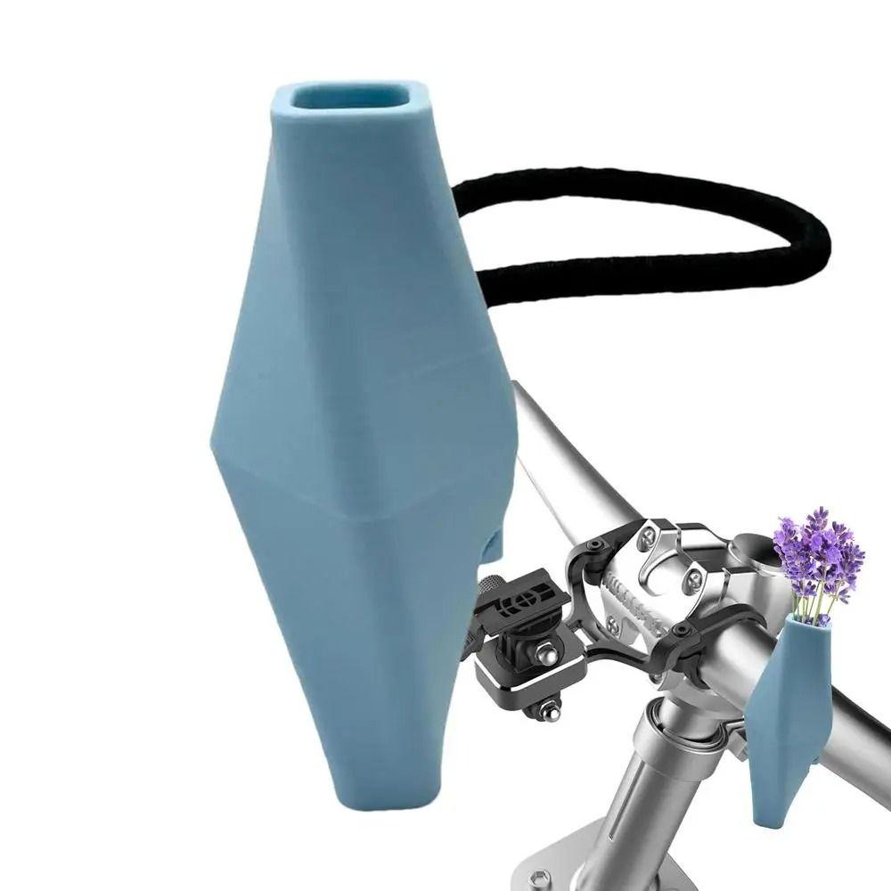 Gåvor Silikon Cykel Blombukett Bärbart Styre Mini Vas Cykeltillbehör Rolig Liten Blombukett